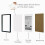 (Black, 50x60 cm) DECORO Picture Frames, Poster Frames Black, White, Oak, Rustic Colour 11