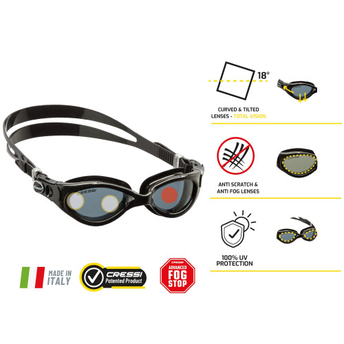 Cressi Lente Black/preta de Cressi Flash 1