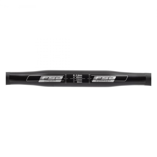 FSA Omega Compact Road Lenker (40 cm Schwarz) 2