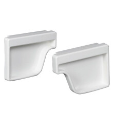 Amerimax Home Produkty labov koncovka K-Style Tradicn Vinyl Bl 2 ks. 5 palcu
