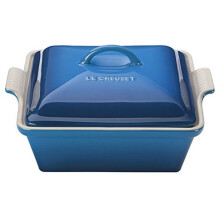 Le Creuset Cerâmica Heritage Casserole Quadrada Coberta, 2.5 qt. (9"), Marseille