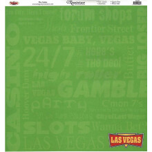Reminisce It's Vegas Baby 12 x 12-Inch Scrapbookpapper, Casinotema