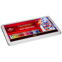Koh-I-Noor Polycolor Drawing Pencil Set 72 Assorted Colored Pencils in Tin 1 Each (FA3827)