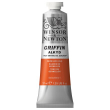 Winsor & Newton Griffin Alkyd schnell trocknende lfarbe, 37 ml (1,25 oz) Tube, zinnoberroter Farbton