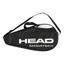 HEAD Racquetball Deluxe Coverbag - Racketväska med Fickor & Justerbar Axelrem, Svart