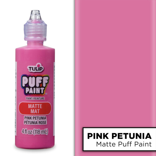 TULIP Puff Paint Petunia Matte Ροζ 4 Fl Oz (Συσκευασία 1) 1