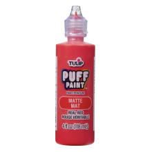 TULIP Puff Paint Matte Real Red 4 Fl Oz (verpakking van 1)
