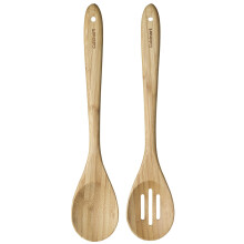Cuisinart Green Gourmet Bamboo L  ffel mit Schlitzen, 2er-Pack