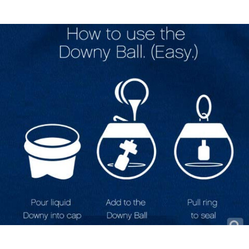 Boule distributrice d'assouplissant Downy 2