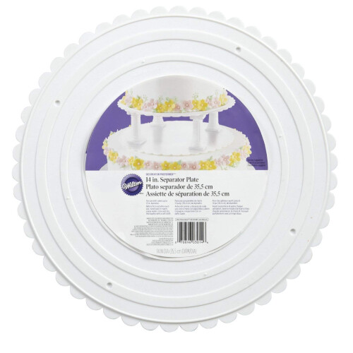Wilton 14 Inch Scalloped Edged Round Separator Plates