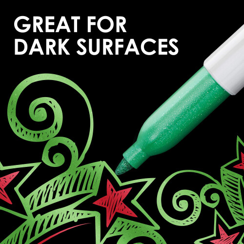 Sharpie SHARPIE Μεταλλικός Μαρκαδόρος Λεπτής Μύτης, Χρυσός, 4 Τεμάχια 1