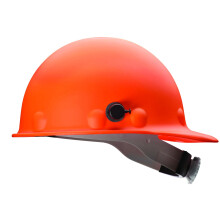 Fibre-Metal von Honeywell P2HNQRW03A000 Super Eight Schutzhelm aus Glasfaser mit Ratschenkappe und Quick-Lok Orange Medium