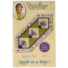 Ventaglio orientale: modello per trapunta Eleanor Burns Signature di Quilt in a Day