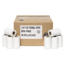 2-1/4 X 50 Thermal Paper Verifone Vx520 Ingenico ICT220 ICT250 FD400