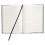 TOPS 25232 EXEC Notebook Casebnd 20lb. RLD 96 Sht. 11-3/4 polegadas x8-1/4 polegadas BK/Gy 2