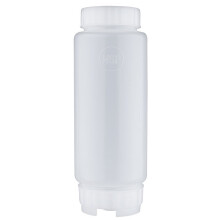 Garrafa de Squeeze FIFO para Molhos Cor: Branco. Capacidade: 591ml (20oz)