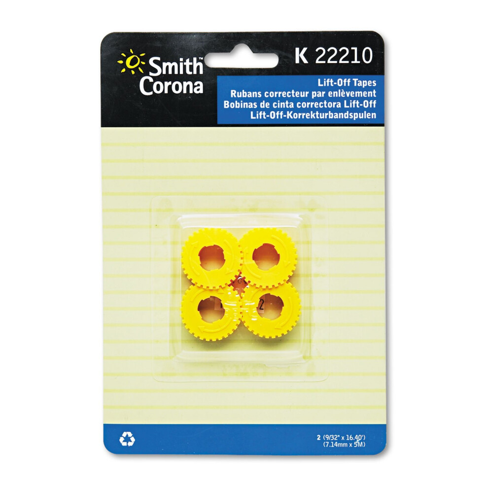 Cinta Correctora Despegable Smith Corona 22210 Para M Quinas De Escribir, Paquete De 2 Cintas-image