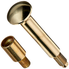 Baldwin 5513.0030 Udskiftning Privacy Pin for Estate Lever Strength Latches Lifetime Polised Brass