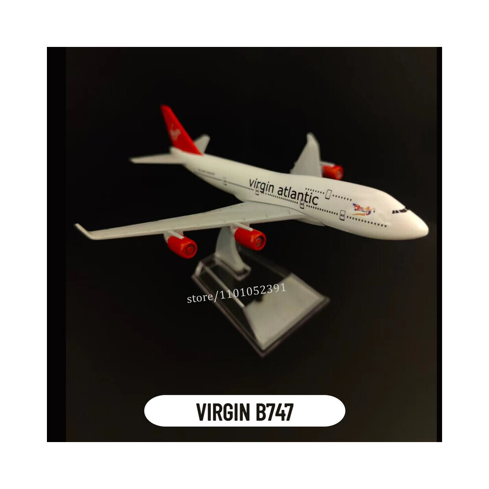 Maxpower (119.Virgin B747) Scale 1:400 Metal Aircraft Model, Qantas A380 Airplane Diecast Plane Aeroplane Home Office Decor Mini
