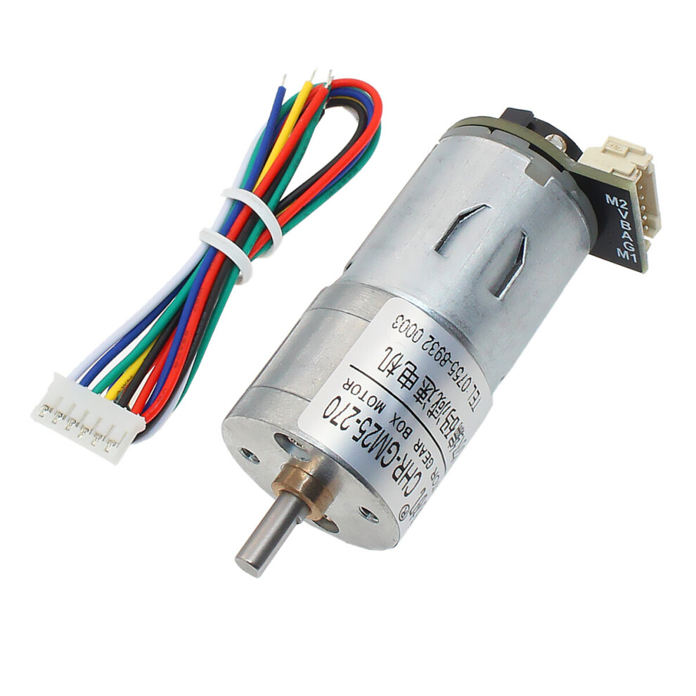 Maxpower Chihai Chr-Gm25-270Abhl Dc7.4v Hall Encoder Dc Gear Motor With Encoder Speed Dial Reducer
