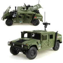 Modèle de voiture en métal moulé sous pression, véhicule blindé militaire, champ de bataille, échelle 1/18