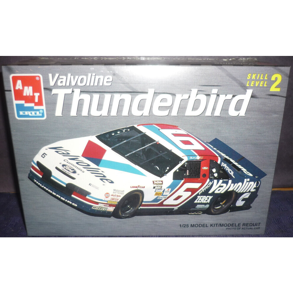 Maxpower Valvoline Thunderbird Amt Ertl 8189 Skill Level 2 1/25 Model Kit Car