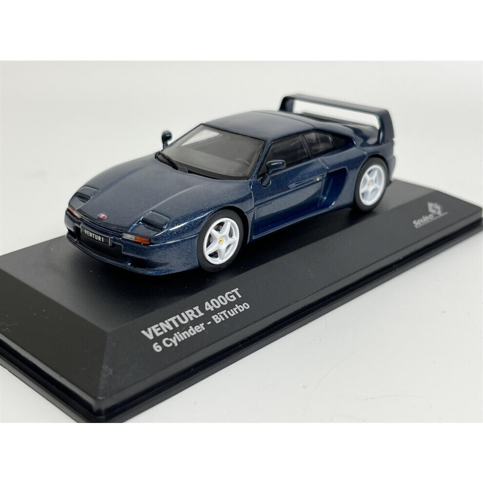 Maxpower Venturi 400Gt 6 Cylinder Biturbo 1:43 Scale Solido 4313401 Blue