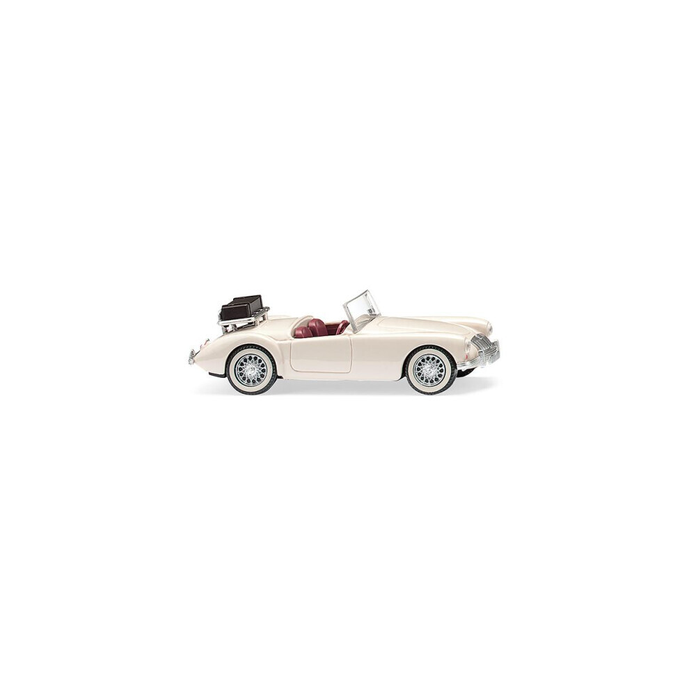 Wiking MG A Roadster Pearl White 1955-62 HO Gauge WK081805-image-OPC-PG8DGCV-NEW
