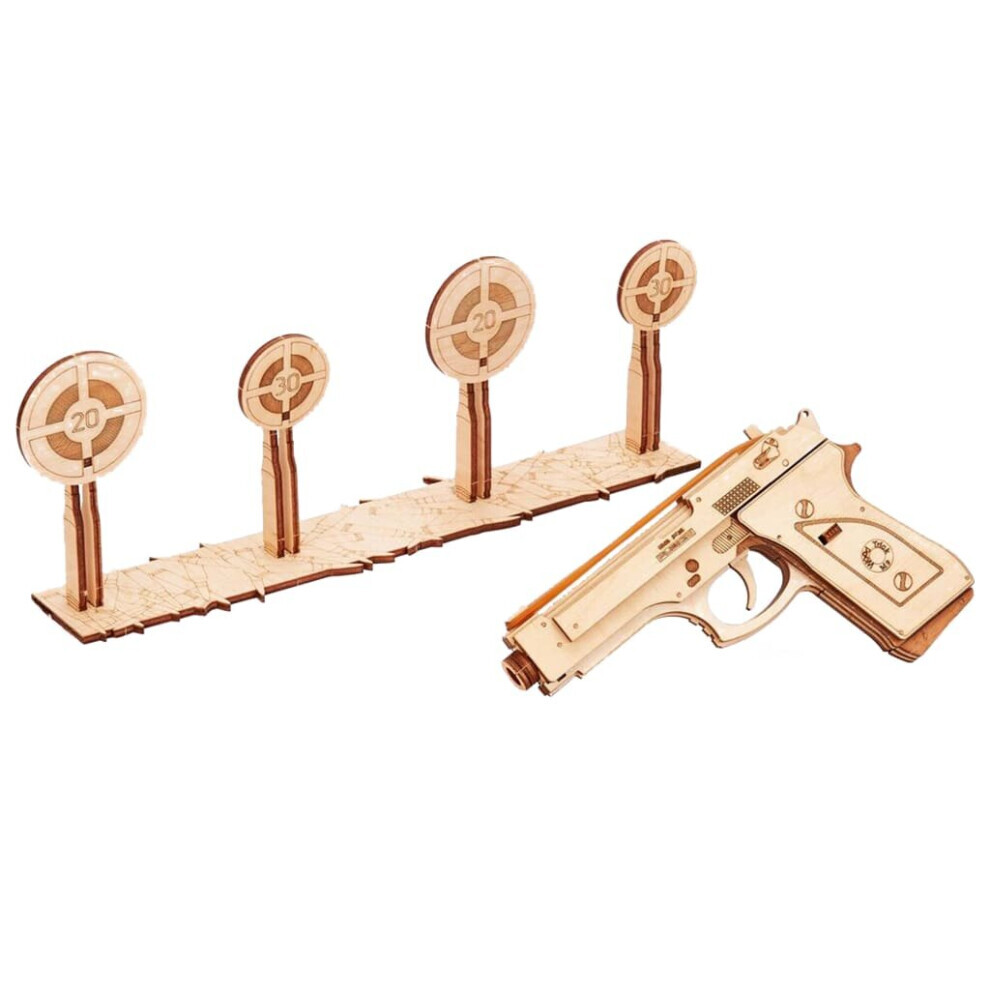 Maxpower Wood Trick Wooden Scale Model Kit Shotgun Kids Children Art Model Making Set