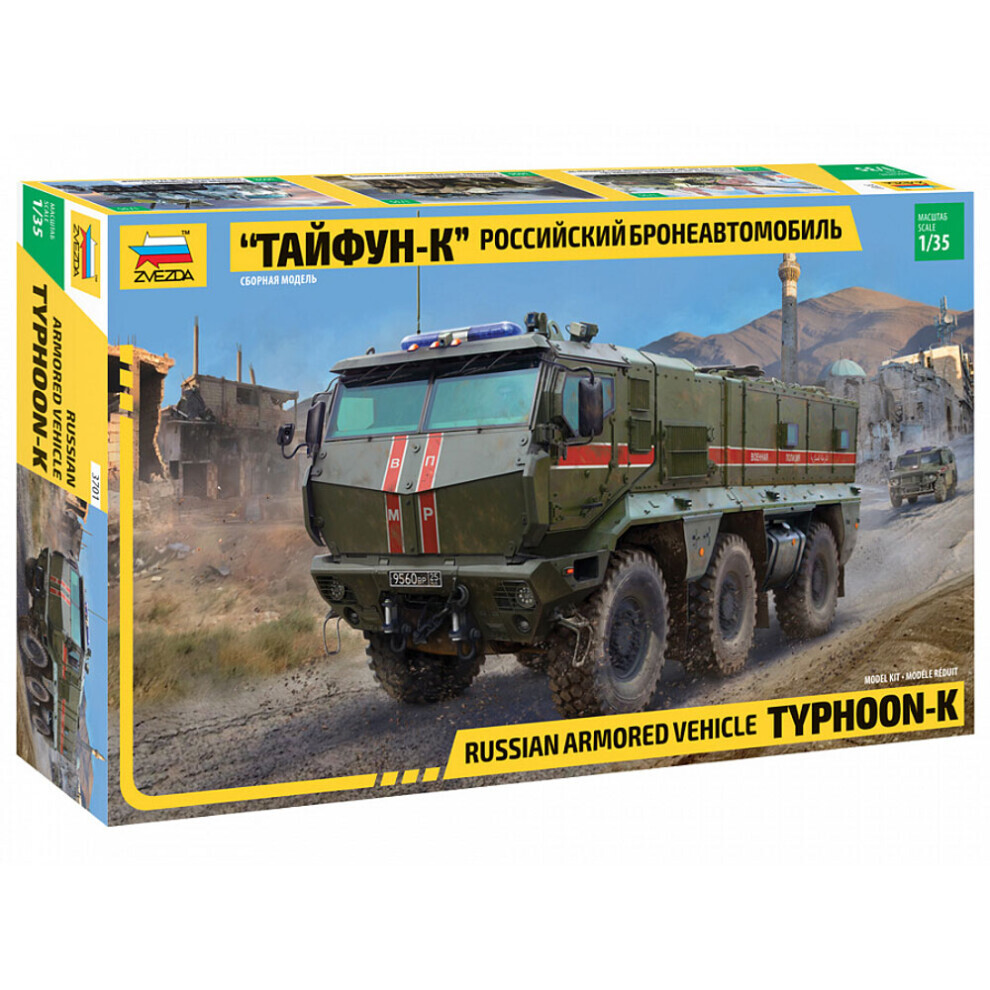 Maxpower Zvezda 3701 Typhoon K 6X6 Mrap 1:35 Plastic Model Truck Kit