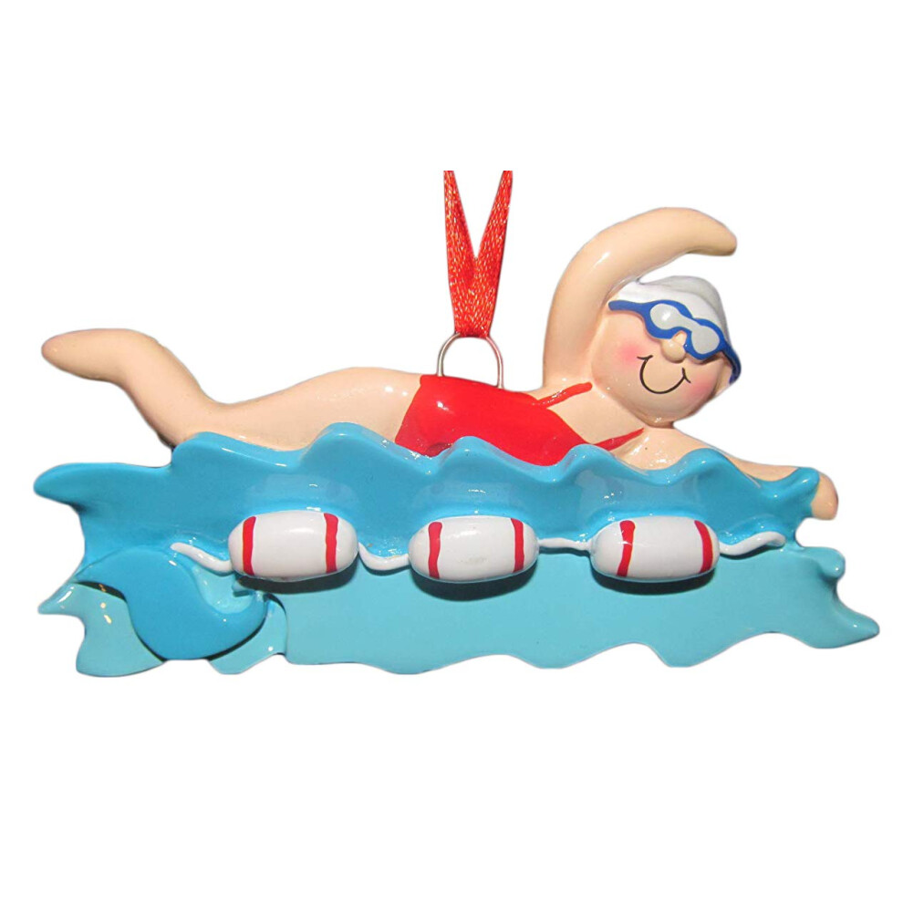 Rudolf A Ja, Dievcatko Plavkyna Vo Vode V Cerven Ch Plavk Ch, Vianocn Ozdoba-image