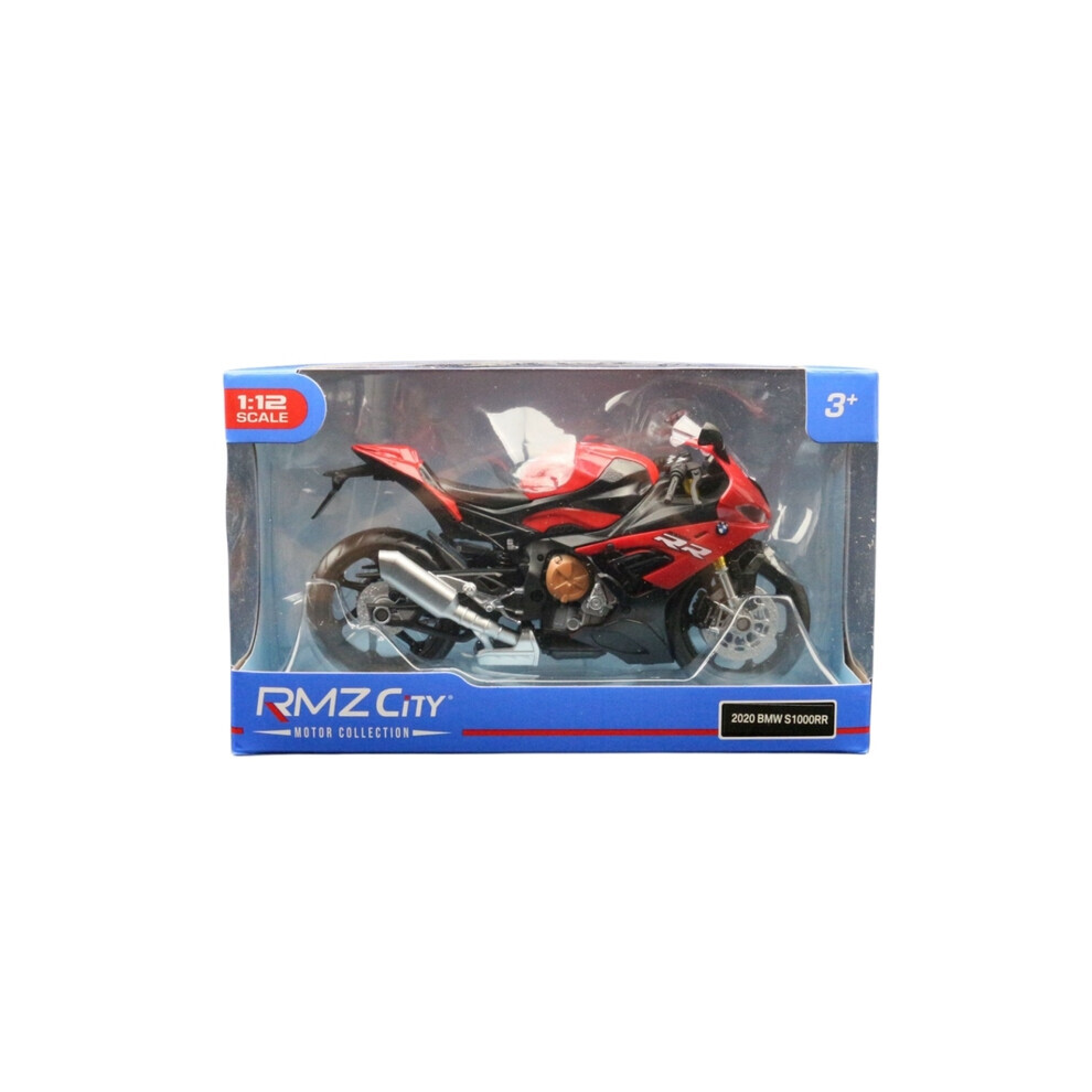 Maxpower ( With Box) 1/12 Bmw S1000rr Motorcycle Toy 1:12 Rmz City Diecast Metal Racing Model Super Sport Miniature Collection Red