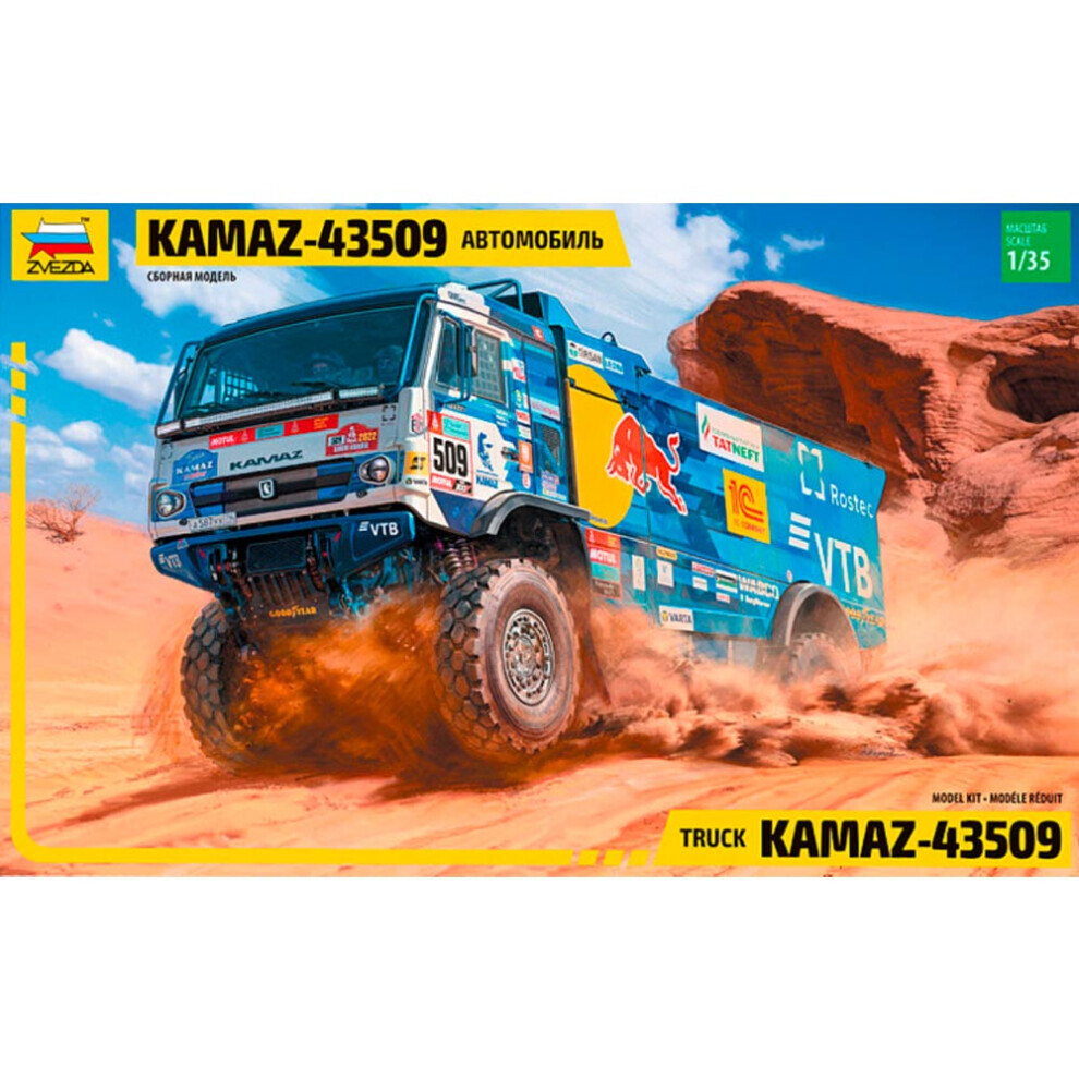 Maxpower Zvezda 3657 Kamaz Rallye Truck 43509 1:35 Model Kit