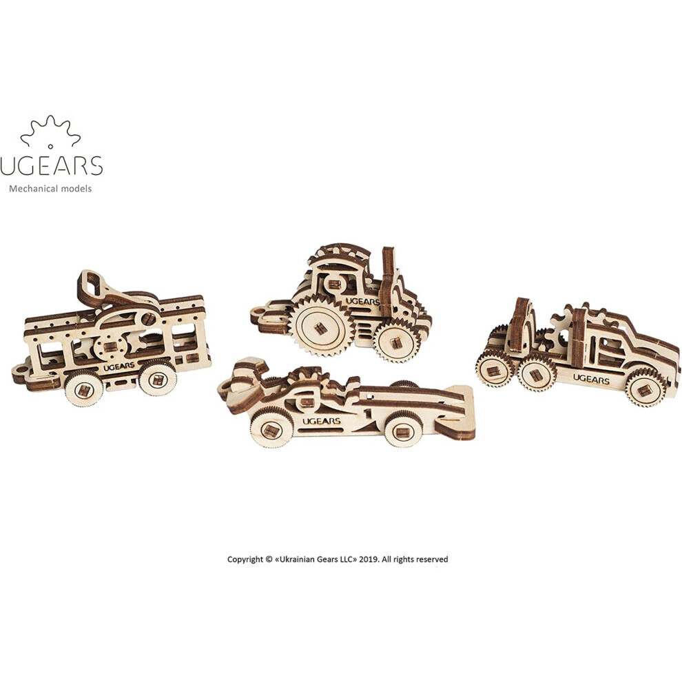 Maxpower Ugears 70033 U-Fidget Vehicles Wooden Model Kit
