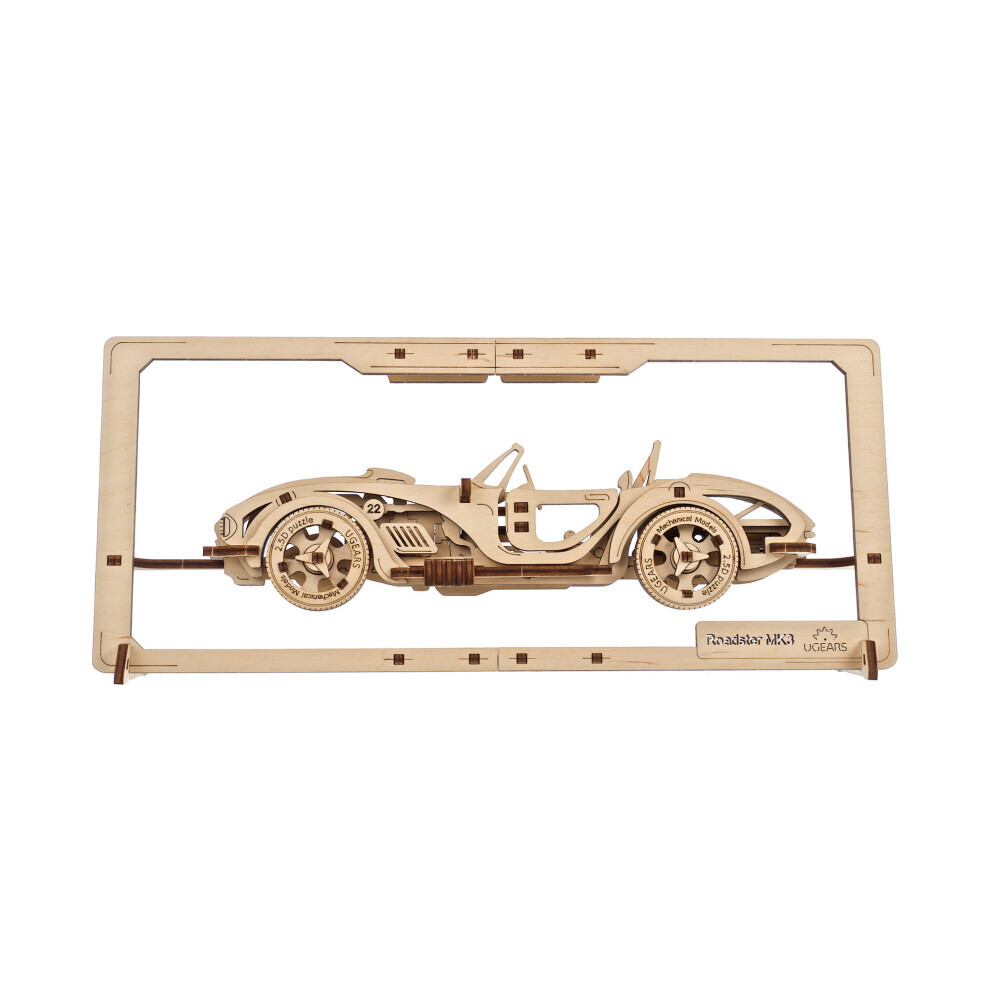 Maxpower Ugears 70195 Roadster Mk3 2.5D Puzzle Wooden Model Kit