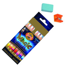 Koh-I-Noor MAGIC Jumbo Τριγωνικό Μολύβι Χρώματος (Συσκευασία 12 + 1)
