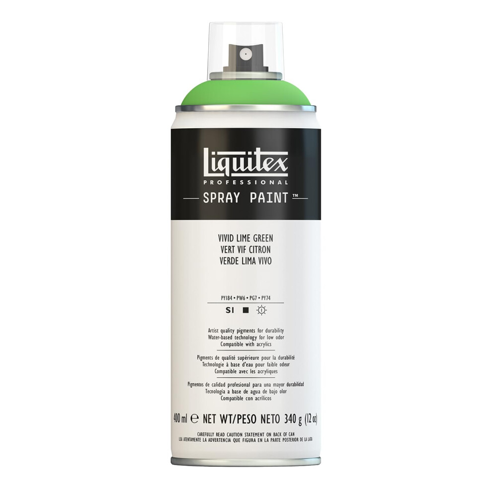 Liquitex Professional Spray Paint 12Oz 400Ml Vivid Lime Green 884955024300