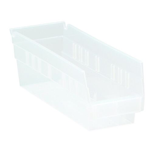 Sistema Quantum Storage Systems QSB101CL 36-Συσκευασίες 4" Διαφανείς Κάδοι Αποθήκευσης Ραφιών