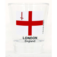 London England Flag Shot Glass