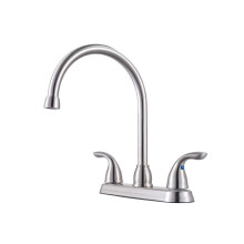 PFISTER PFIRST Serie de bucatarie Faucet cu 2 mnere Arc nalt cu 3 gauri Finisaj din o?el inoxidabil G136200S