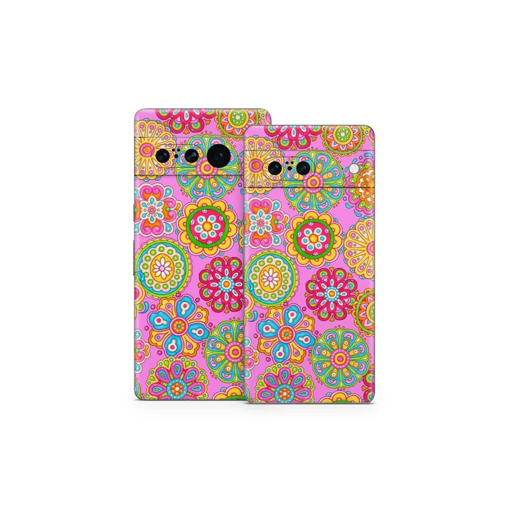 Decal Girl Gpx7-Brflwrs Google Pixel 7 Skin - Bright Flowers 727897177607