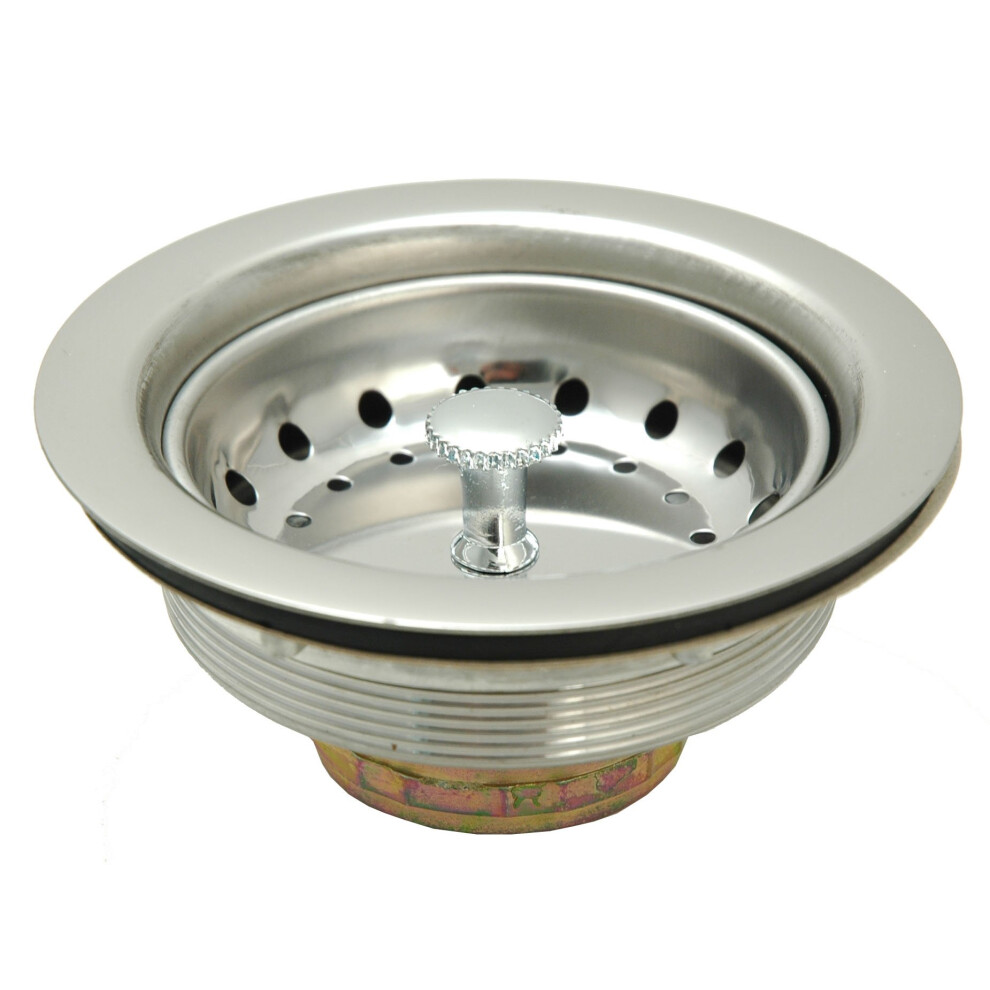 Duo Basket Strainer For Kitchen Sinks Stainless Steel By Plumb Usa Stainless Steel 644377520022