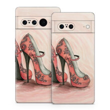 Decal Girl GPX7-CSHOES Google Pixel 7 Skin - Coral Shoes