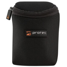 Protec Trumpet/Small Brass Multiple (3-Piece) Neoprene Mouthpiece Pouch with Zipper Closure - Black Model N219