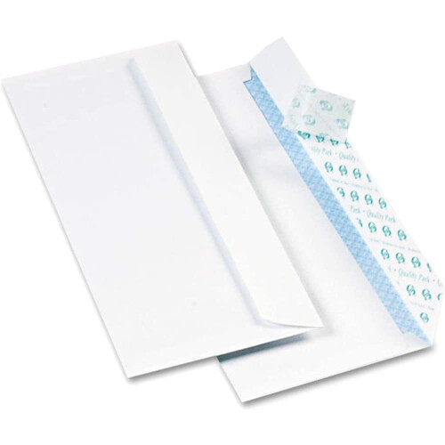 Κλειστή Θήκη Ασφαλείας Redi Strip, #10, 4 1/8 X 9 1/2, Λευκή, 500/κουτί 2