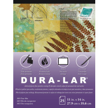 Grafix Clear 11 x 14 almofada de 25 - Ultra 003 Dura -Lar Film Acetato Surface Alternativa Glos