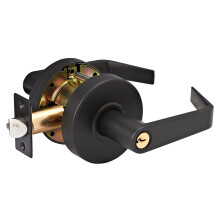 Master Lock SLCHKE10B Hochleistungs-Hebelstil Grad 2 gewerbliches Eingangstrschloss mit Schlssel und Anschlagpuffer, lgeriebenes Bronze-Finish