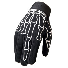 Hot Leathers Skelett-Finger-Mechaniker-Handschuhe (schwarz, mittelgro)