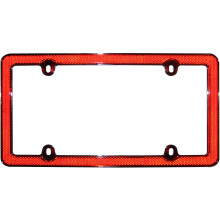 Cruiser tilbeh?r 30436 R?d reflektor II nummerplade ramme r?d/krom