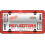 Cruiser tilbeh?r 30436 R?d reflektor II nummerplade ramme r?d/krom 2